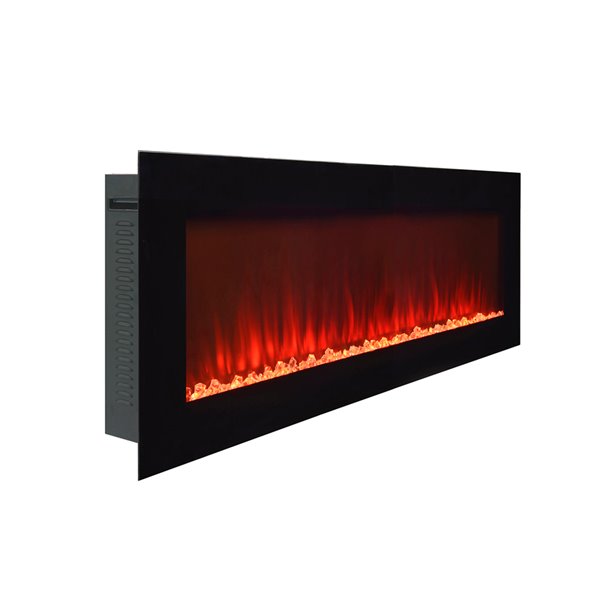 Paramount Premium Slim 20 In X 60 In Wall Mount Electric Fireplace