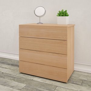 Nexera Natural Maple 4 Drawer Chest