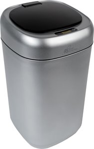 Corbeille capteur de mouvement Royal Sovereign, 9 l, argent