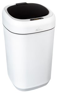 Corbeille capteur de mouvement Royal Sovereign, 9 l, blanc