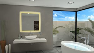 Miroir à éclairage DEL intégré, 36