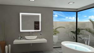 Miroir à éclairage DEL intégré, 40