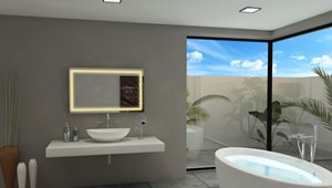 Miroir à éclairage DEL intégré, 40