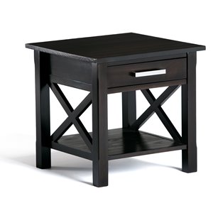 Table d'appoint Kitchener, noyer foncé