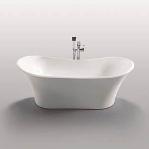 Baignoire autoportante Penelope Jade Bath, blanche, 70