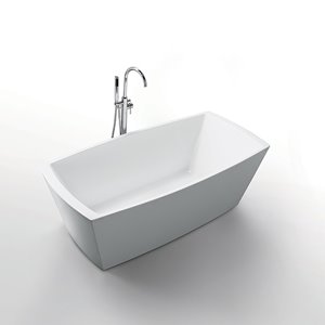 Baignoire autoportante Cleopatra Jade Bath, blanc, 67