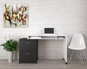 Ensemble de bureau à 2 pièces Essentials, noir/blanc