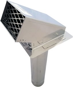 Hotte de terminaison clapet anti-refoulement Z-Vent, 3