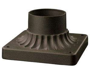 Socle pour luminaire extérieur Pier Mounts, bronze huilé