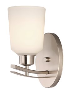 Applique murale QUINCY, Nickel brossé, 4.75