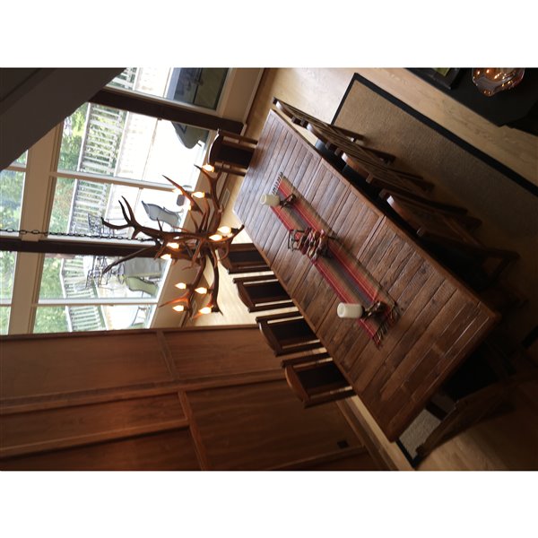 Canadian Antler Designs Reproduction Brown 12Light Elk Antler