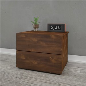 Nexera 2-Drawer Truffle Nightstand