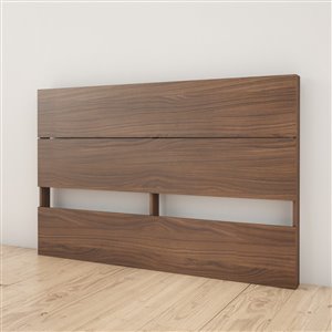 Nexera Queen Size Plank Effect Headboard Walnut