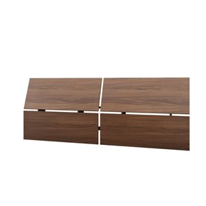 Nexera 37.50-In x 96-In Full Size Walnut Panoramic Headboard