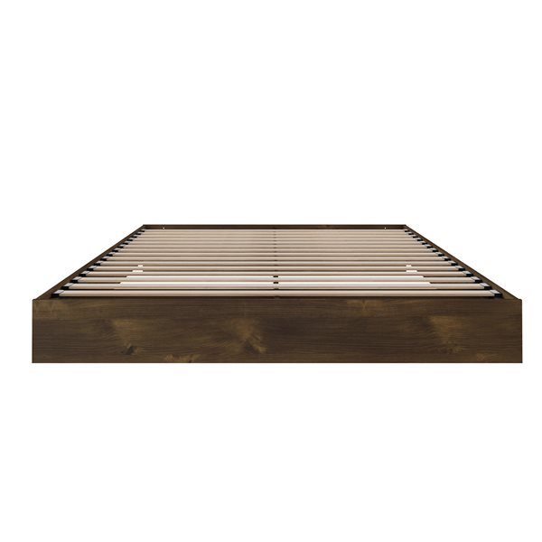 Nexera Truffle 76-in x 55.25-in Full Size Platform Bed