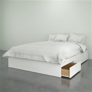 Nexera White 3 Drawer 76-in x 56-in Full Size Bed