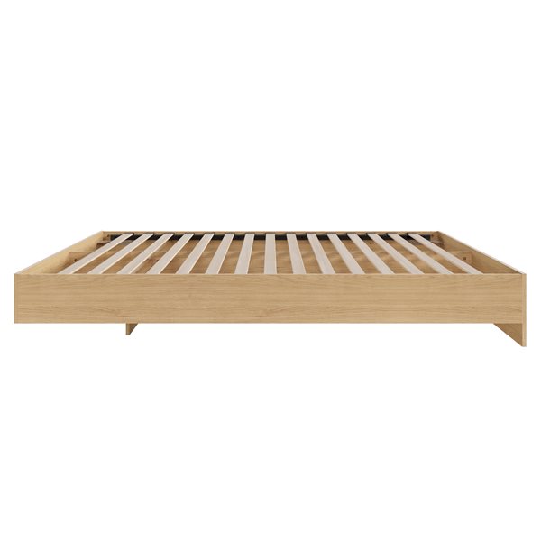 Grant lit plateforme Nexera érable naturel fini laminé 81,75 po x 61,25 po