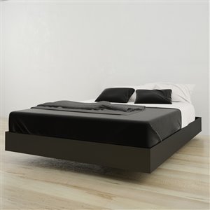 Nexera Black 81.75-in x 61.25-in Queen Size Platform Bed