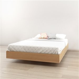 Nexera Natural Maple 76-in x 55.25-in Full Size Platform Bed