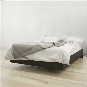 Nexera Black 76-in x 55.25-in Full Size Platform Bed
