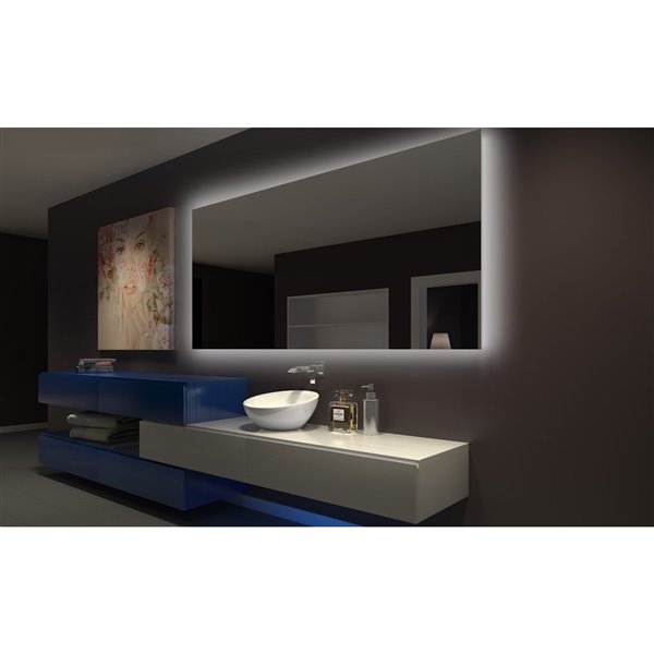 Paris Mirror Original 85-in x 40-in 3000K Backlit Mirror