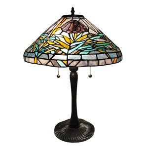 Fine Art Lighting Ltd. Tiffany 23-in Vintage Bronze 2-Light Table Lamp