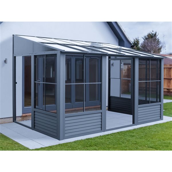 Gazebo Penguin Florence Add-A-Room 10 -ft x 16 -ft - Grey