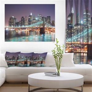 Designart Canada New York Skyscrapers 30-in x 40-in Canvas Wall Art