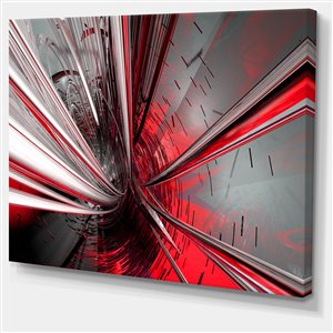 Designart Canada Fractal 3D Deep into Middle Print on Canvas 30-in x 40-in