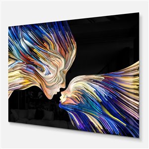 Designart Canada Sensual Metaphorical Mind 30-in x 40-in Metal Wall Art