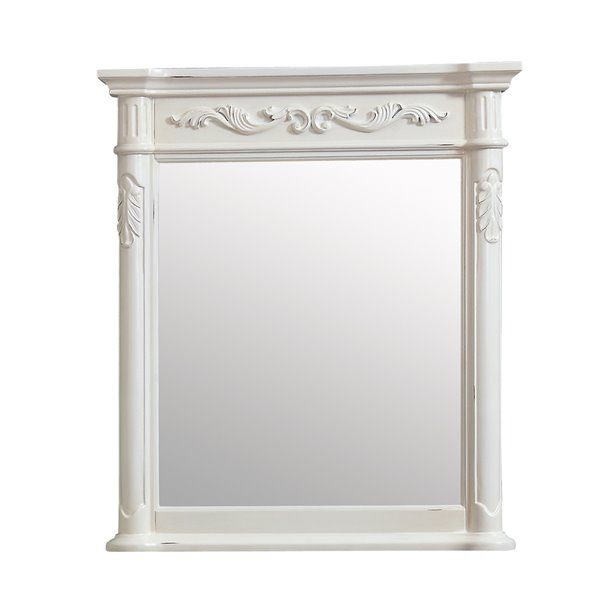 Avanity Provence Antique 30 In White Bathroom Mirror M30 Aw Rona Avanity Provence Antique 30 In White, Menards White Bathroom Mirror