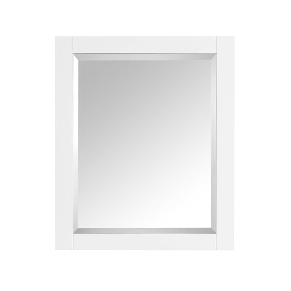 Miroir Brooks/Modero/Tribeca, Avanity, 24 po, blanc