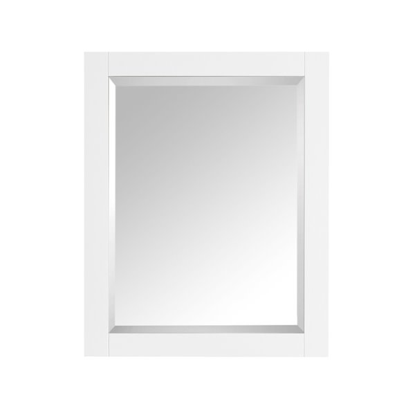 Miroir Brooks/Modero/Tribeca, Avanity, 28 po, blanc