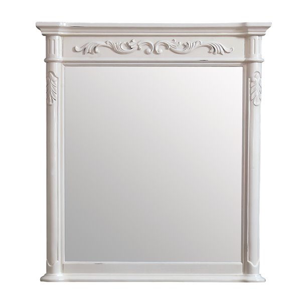 Avanity Provence Antique 36-in White Bathroom Mirror