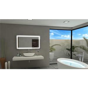 Paris Mirror 48-in x 28-in 6000K 24V LED Lighting Mirror