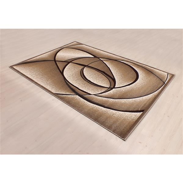 Tapis Caroline, 8 pi x 11 pi, beige