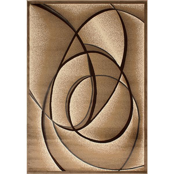 Tapis Caroline, 8 pi x 11 pi, beige