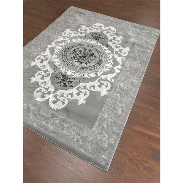 Segma Sierra 2ft x 3ft Grey Area Rug LMC21052x3 RONA