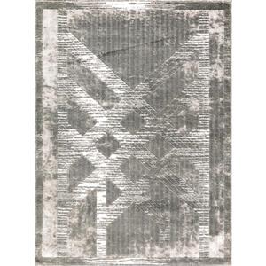 Tapis Jenny, 5 pi x 8 pi, gris