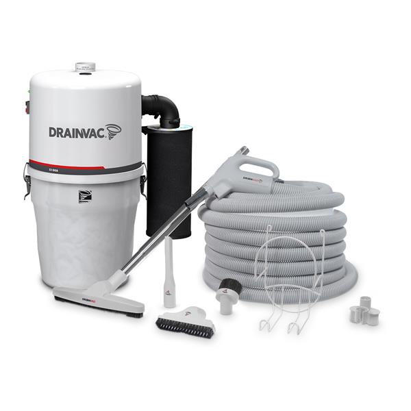 Drainvac Central Vacuum Compact 17L with Accessory Kit S100835 RONA