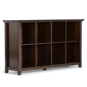 Rangement de 8 cubes Acadian, 57”x16”x33”, brun tabac