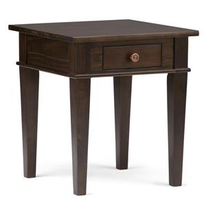 Table d'appoint Carlton, brun tabac