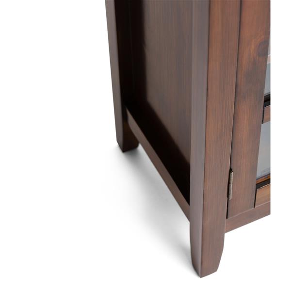 Simpli Home Artisan Auburn Brown Medium Storage Cabinet Axchol007 Rona