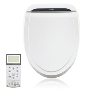 Cleantouch Bidet UB6035R Electronic Bidet Toilet Seat for Round Front with Remote Control in White