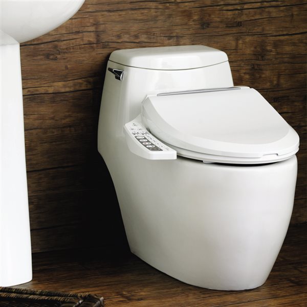 Cleantouch Bidet UB6235 Electronic Bidet Toilet Seat for Round Front with Side Panel Remote in White