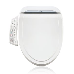 Cleantouch Bidet UB6235 Electronic Bidet Toilet Seat for Round Front with Side Panel Remote in White