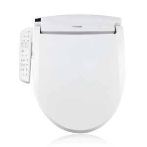 Cleantouch Bidet CT2100 Electronic Bidet Toilet Seat for Elongated with Side Panel Remote in White