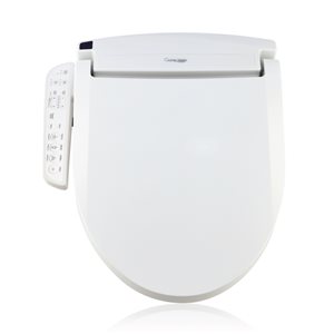 Cleantouch Bidet CT2100 Electronic Bidet Toilet Seat for Round Front with Side Panel Remote in White