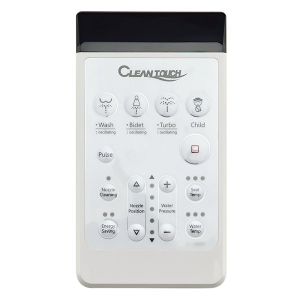 Cleantouch Bidet CT2100R Electronic Bidet Toilet Seat for Elongated with Remote Control in White