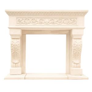 Historic Mantels Limited Chateau King Henry Fireplace Mantel Ivory